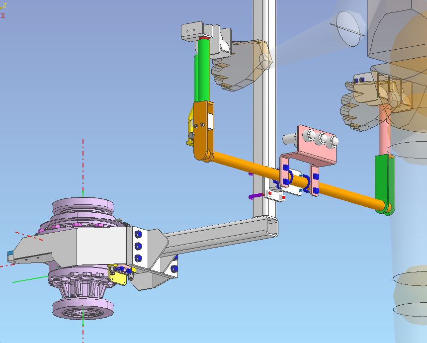 助力装置上空搬送システム